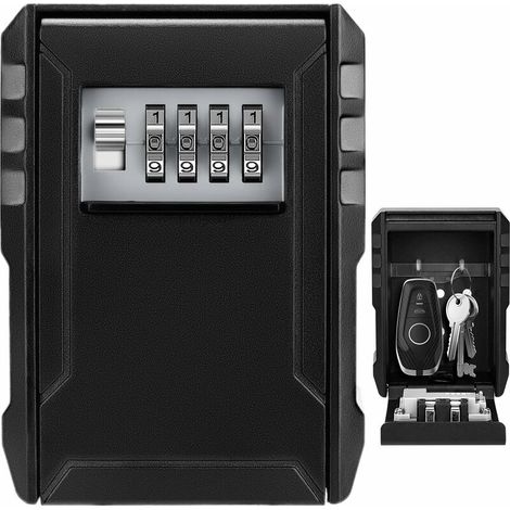 Coffre à clés étanche pour l'extérieur, grand coffre à clés pour clés, cartes, maison, écoles, bureaux et garage - AquaForge (1/5)