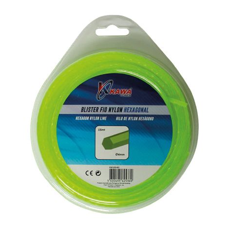Kawapower Hilo de nylon hexagonal 3 mm 15 m (1/2)