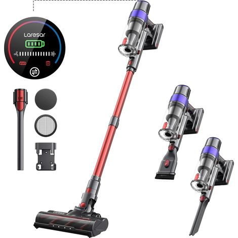 Laresar V8 aspirateur sans fil voiture à main 48000PA 500W 60 minutes appareil ménager sans fil batterie amovible moteur sans brosse (1/5)