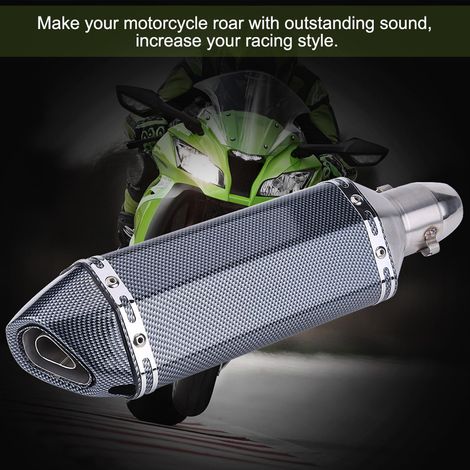 Universel Moto Cross Pot Échappement Tuning avec DB Killer Style 1 (1/5)