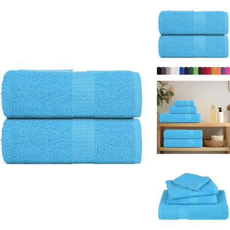 Seiftücher 2 Stk. Türkis 30x30 cm 360 g/m² 100% Baumwolle - Seiftuch - Seiftücher - Tuch - Tücher (1/5)