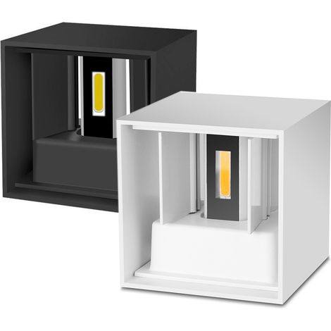 Applique murale LED IP65 pour l'extérieur : éclairage de porche, de balcon, de jardin, de passage, éclairage décoratif d'intérieur, lampe de chevet, aluminium, 110 V/220 V CA (1/4)