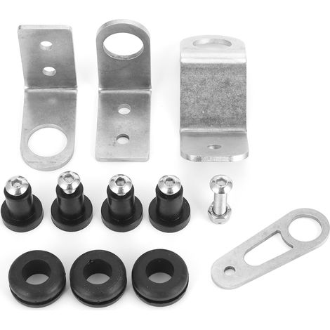 Kit de fixation de radiateur à boulonner compatible avec Honda Civic EG DC2 EK 1992-2000 (châssis modifié K-Swapped) (1/5)