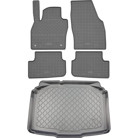 Skoda Fabia IV Hatchback (5 porte) dal 09.2021 SET - tappetini in gomma per auto + tappetino per bagagliaio