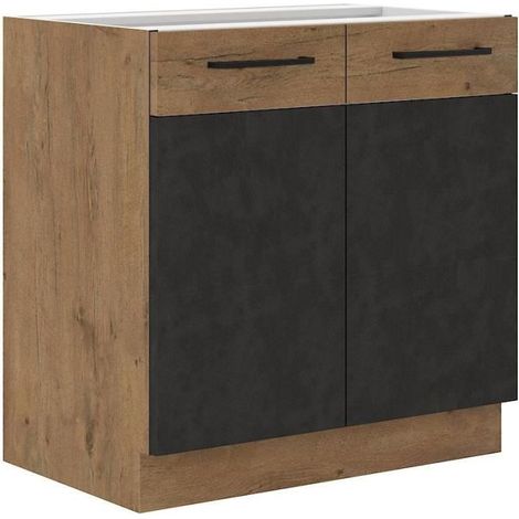 Meuble sous-évier ROCK - L 80 cm (1/4)