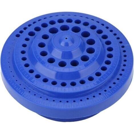 Boîte de Rangement pour Foret 1-13mm Organisateur de Foret de Forme Ronde 100 Trous Conteneur d'Outil de Trou (1/4)