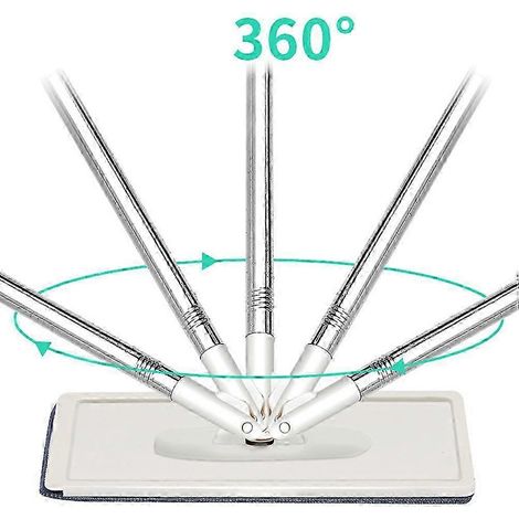 Balai et seau AURA sans lavage, accessoires de nettoyage ménager quotidiens, kaki, 1 ensemble (1/5)