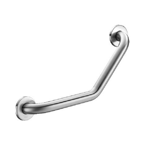 Delabie Poignée d'angle 135°, D32 220x220mm 2 points de fixation Acier inox satiné