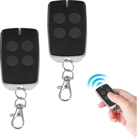 Jiubiaz 2 telecomandi Keypop 433,92 MHz - Alta resistenza - Per motori di cancelli e/o porte da garage Cancello scorrevole Azionamento cancello