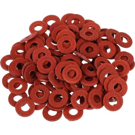 Trade Shop - 150 Pz Guarnizioni Compresse En Fibra 14 Diverse Measures Rondelle Piatte - (1/3)