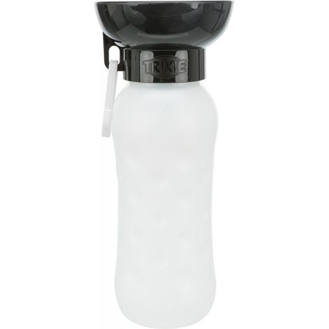 Gourde avec gamelle pour boire pour chiens couleur aléatoire - Trixie