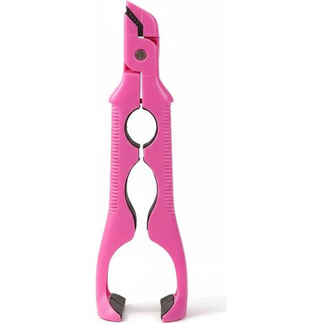 Pinces anti-brûlure 3 en 1, antidérapantes et résistantes à la chaleur, pour soulever assiettes et bols en cuisine, rose (1/3)