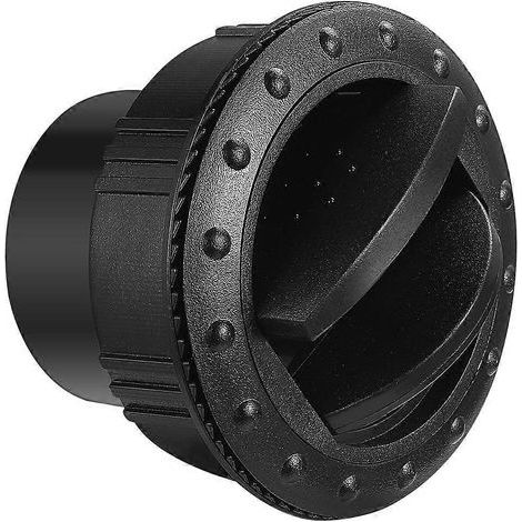 VOSAREA Sortie d'air universelle 60 mm rotative intérieure ronde pour plafond de voiture, camping-car, quad, climatisation (noir)-Black (1/3)