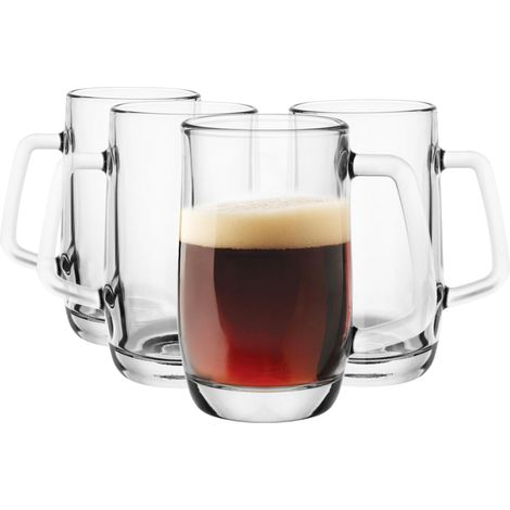 Lot de verres à bière 0,3 litre pour bière, chope à bière, verres pour bière artisanale, verre à bière, verre à boire, passe au lave-vaisselle, 4 x 300 ml (1/5)