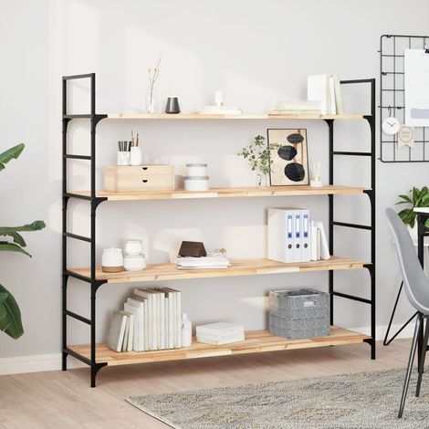 Schweberegale 4 Stk. 160x40x2 cm Massivholz Akazie Unbehandelt
