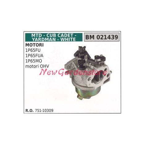 Carburatore a vaschetta MTD tagliaerba tosaerba rasaerba 1P65FU 1P65FUA 021439