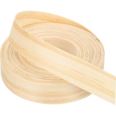 Bande de Chant 7.62m x 22mm, Bande Bordure Meuble Masquage de Bois Préencollé, Placage Contreplaqué Flexible Thermofusible pour Restauration Bords Meuble Étagère Panneaux, Pin (1/5)