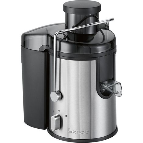 Centrifugeuse automatique 400 W – Écoulement direct du jus – 3 vitesses – Grande cheminée de remplissage 65 mm – Corps en acier inoxydable – Clatronic (1/7)