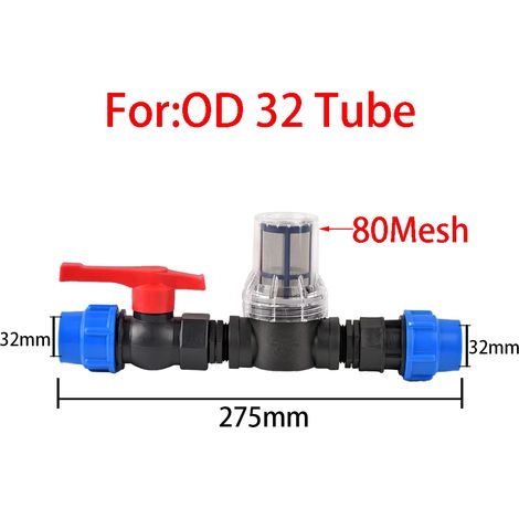 (Chine continentale) Tuyau d'arrosage avec filtre et raccord rapide en PE/PVC 25/32 mm pour système d'irrigation de jardin (1/5)