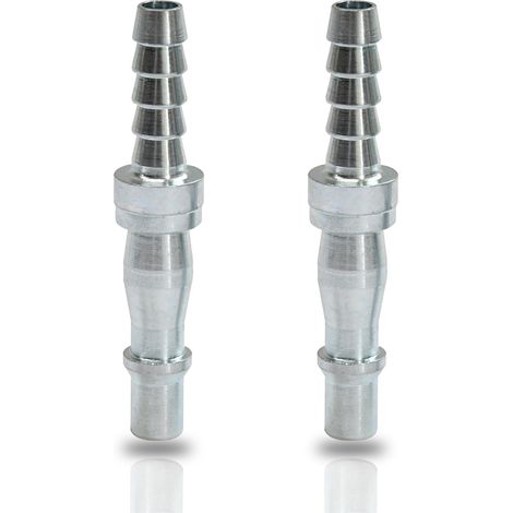 Dapetz ® 2PC Air Line Hose Bayonet Connectors 3/8" BSP Thread Quick Release Airline Hose Compressor Fitting Barb Bayonet Coupler Set PCL (1/5)