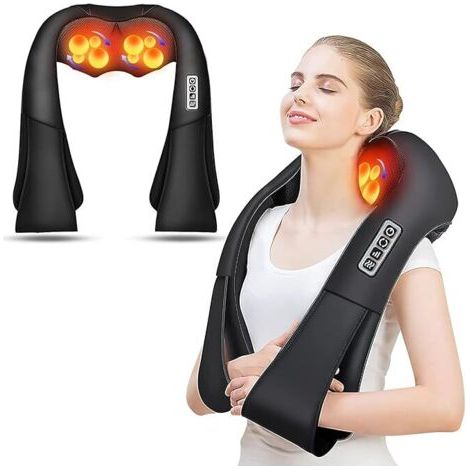 Shiatsu-Massagekissen AERLANG für Rücken & Nacken, tiefgreifende Muskelmassage mit Wärme, ideales Vatertagsgeschenk von Tochter oder Sohn