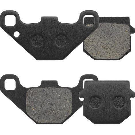 Lot de 2 paires de plaquettes de frein avant compatibles avec Kisbee 50 (2T/4T)/RS 50 (2T/4T)/100 (4T) Looxo 50 Trekker 50 (2HT) Speedfight 50 1/2 Vivacity 50/2 (50cc) (1/5)