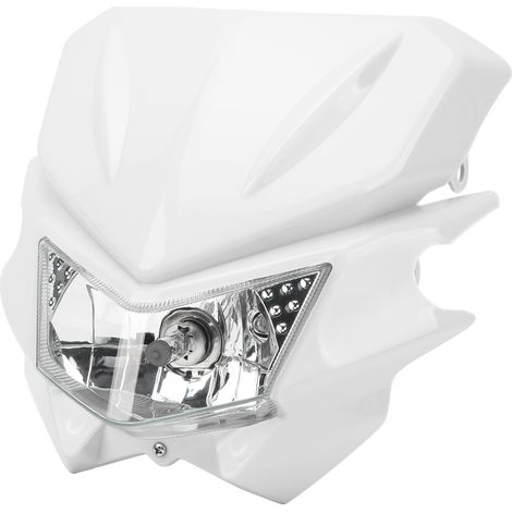 H4 Motorradscheinwerfer mit wasserdichter LED und Tagfahrlicht (DRL) für KLX 110 125 150 230 250 300 450R CRF WRF DC12V Weiß (1/5)