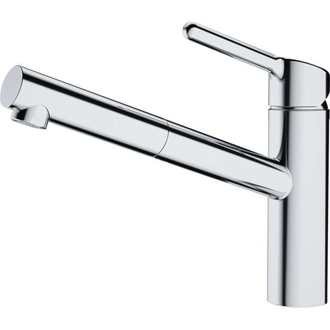 Franke – Mitigeur de lavabo avec douchette extractible – Finition chrome – Hauteur 210,5 mm – Débit 9 l/min – Angle de rotation 120° (1/3)