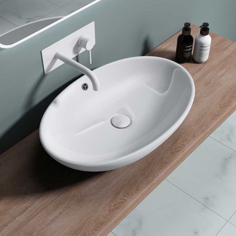 Durovin Bathrooms Bathroom Basin - Countertop Sink With Overflow 630 x 420 x 155mm (1/5)