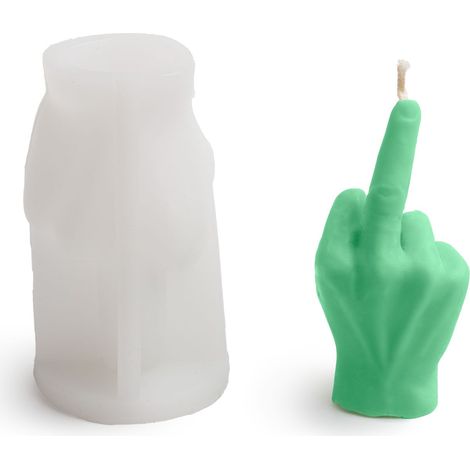 Silikonform für „Fuck you“-Kerzen, 9,9 x 5,6 cm (1/4)