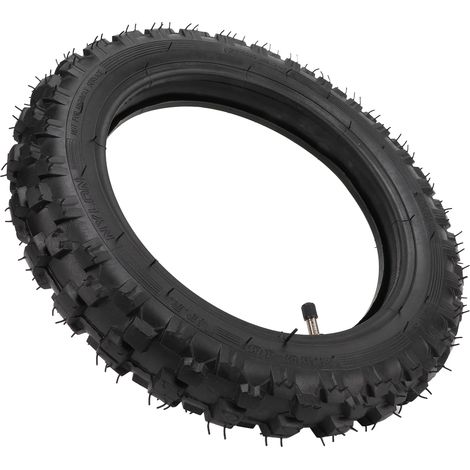 Pneu tout-terrain 2.50‑10 et chambre à air pour CRF50, valve droite (1/5)