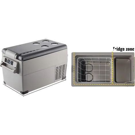 Refroidisseur à compresseur portable, capacité de 40L, compatible 12/24V, 35L (1/2)