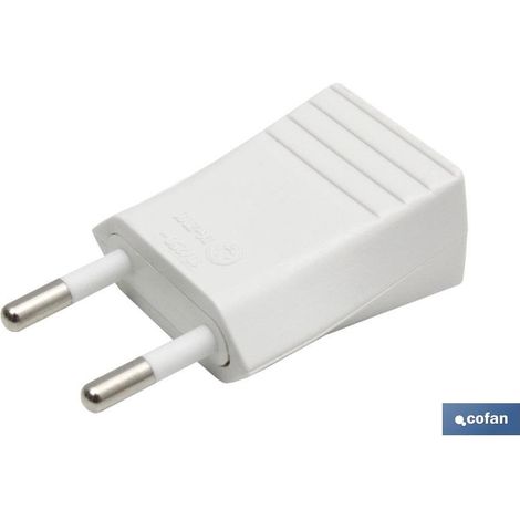 Spina bipolare bianca (10a-250v) (1/3)
