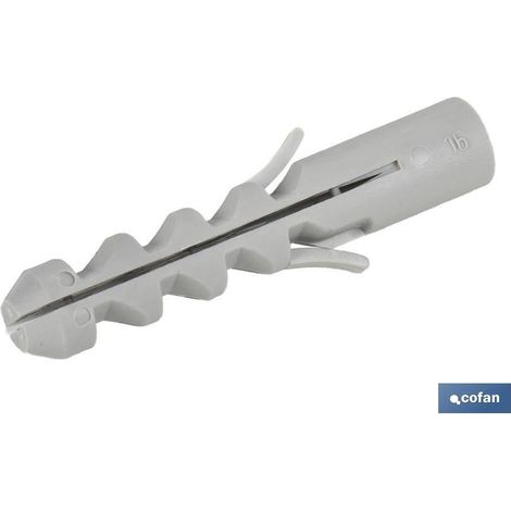 Taco de nylon extra largo 14x100 mm para anclajes en hormigón y ladrillo