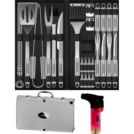 Juego de accesorios para parrilla STILHOFF BBQ, 35 piezas (33) + estuche + quemador (1/5)
