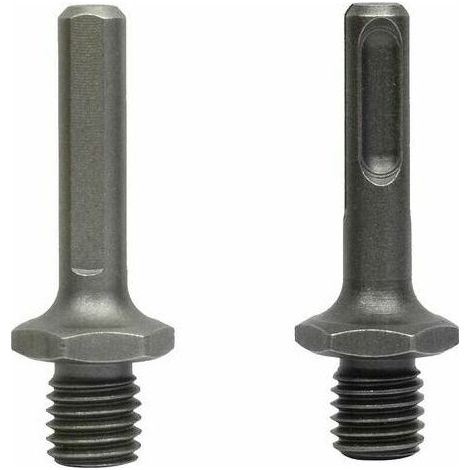 Bohradapter – M14 auf SDS Plus 10 mm und M14 auf Dreikantschaft 10 mm – Für Schlag- oder Elektrobohrmaschinen – 2 Stück (1/5)