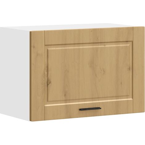 Mobile da cucina a parete dal design moderno 60 x 31 x 40 cm in legno di rovere ingegnerizzato con vano contenitore realizzato artigianalmente 020050391