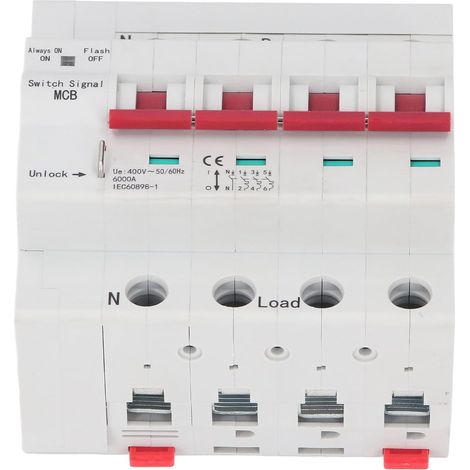 Small 4P Circuit Breaker with Intelligent Disconnect Switch (63A) (1/5)