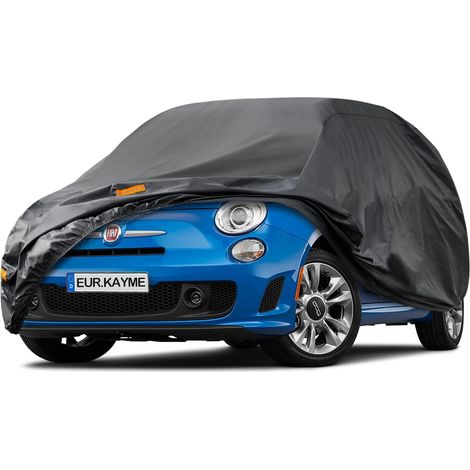 Bâche Voiture Étanche Respirante, Housse de Protection Voiture Extérieur Contre Pluie Soleil Poussière, Compatible avec Twingo, 108, Aygo, Fiat 500. pour a Citadines Jusqu'à 365 cm. (1/5)