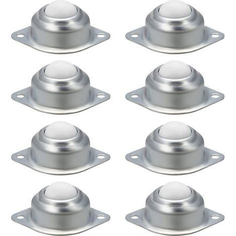Lot de 8 roulettes à billes en nylon pour meuble ou armoire,Roulettes de Meubles,Transfert Rouleaux à Billes en Nylon et en Acier Inoxydable pour Meubles Fauteuils Roulants Unités Roulettes (1/5)