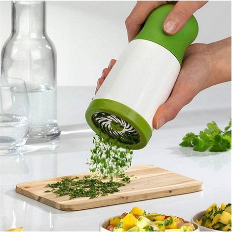 Hachoir de cuisine acier inoxydable 17x6x7.3 cm vert pour ail (1/4)