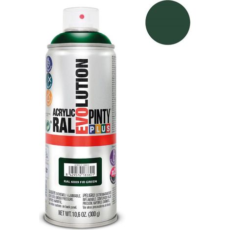 Vernice spray PintyPlus Evolution - RAL 6009 Verde abete intenso 520cc