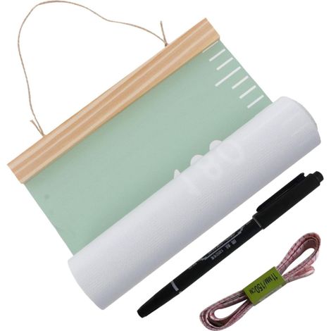 Mesure Taille Garçon et Filles en Toile et Bois, Règle Murale (1/5)