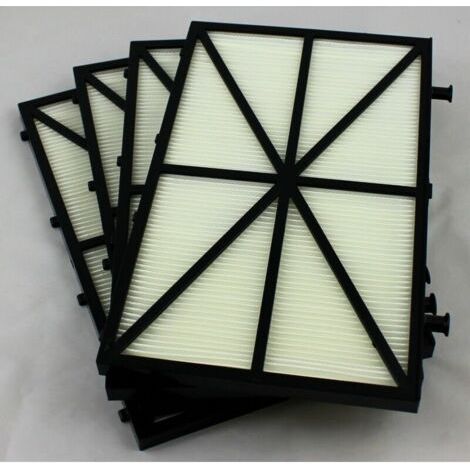 Lot de 4 panneaux de filtre à cartouche ultra fine – Dimensions 26,5 x 16,5 cm – Compatible robots Dolphin – Remplacement régulier recommandé (1/3)