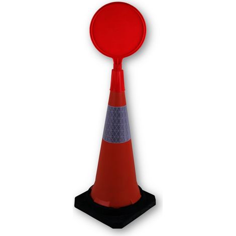 Cône de chantier, Orange, Hauteur de 75 cm ( Prix pour 1 )