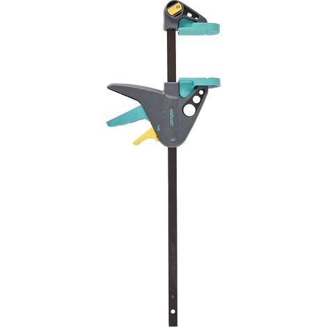 1 - Serre-Joint À Une Main - Écarteur - Acier Trempé - Force 90 Kg - Ouverture 30 Cm - Saillie 6,5 Cm - Pour Menuiserie Et Bricolage (1/5)