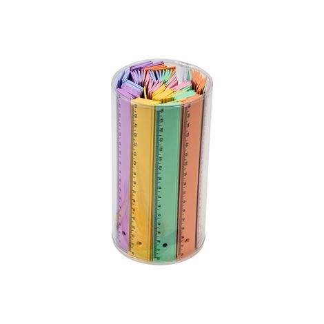 REGLAS FAIBO PLASTICO PASTEL 16cm B/100