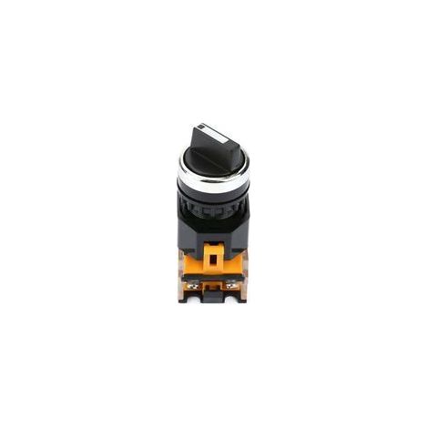 Commutateur Rotatif, Bouton Rond 22 mm, Sélecteur Rotatif étanche 2 Positions Nc + No Autobloquant A (1/4)