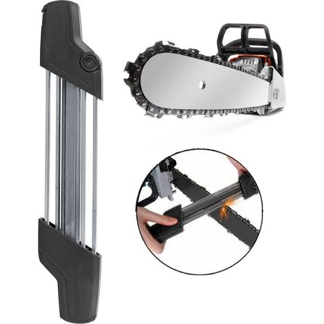 5,5 mm 2-in-1 Kettensägenschärfer-Feile passend für STIHL 5605, 750, 4303 Kette 3/8 Zoll P und 404 Schwarz (1/5)