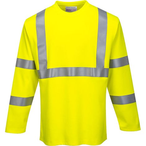 Maglietta a maniche lunghe ad alta visibilità FR Giallo 3XL (1/2)